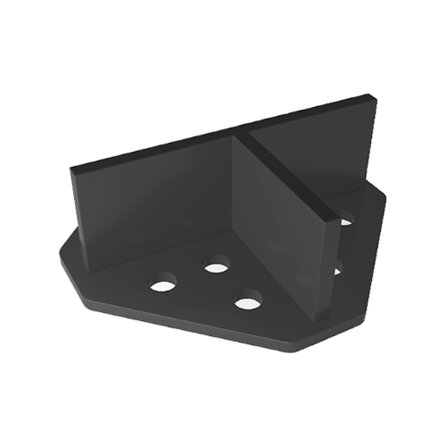 Flise T-kryds med bund 20mm